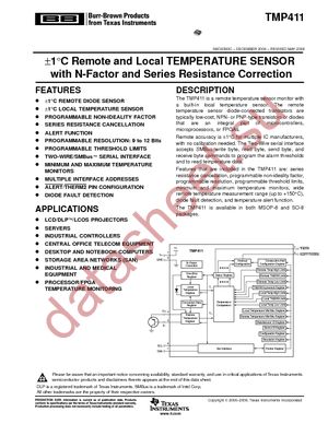 TMP411CDGKRG4 datasheet  